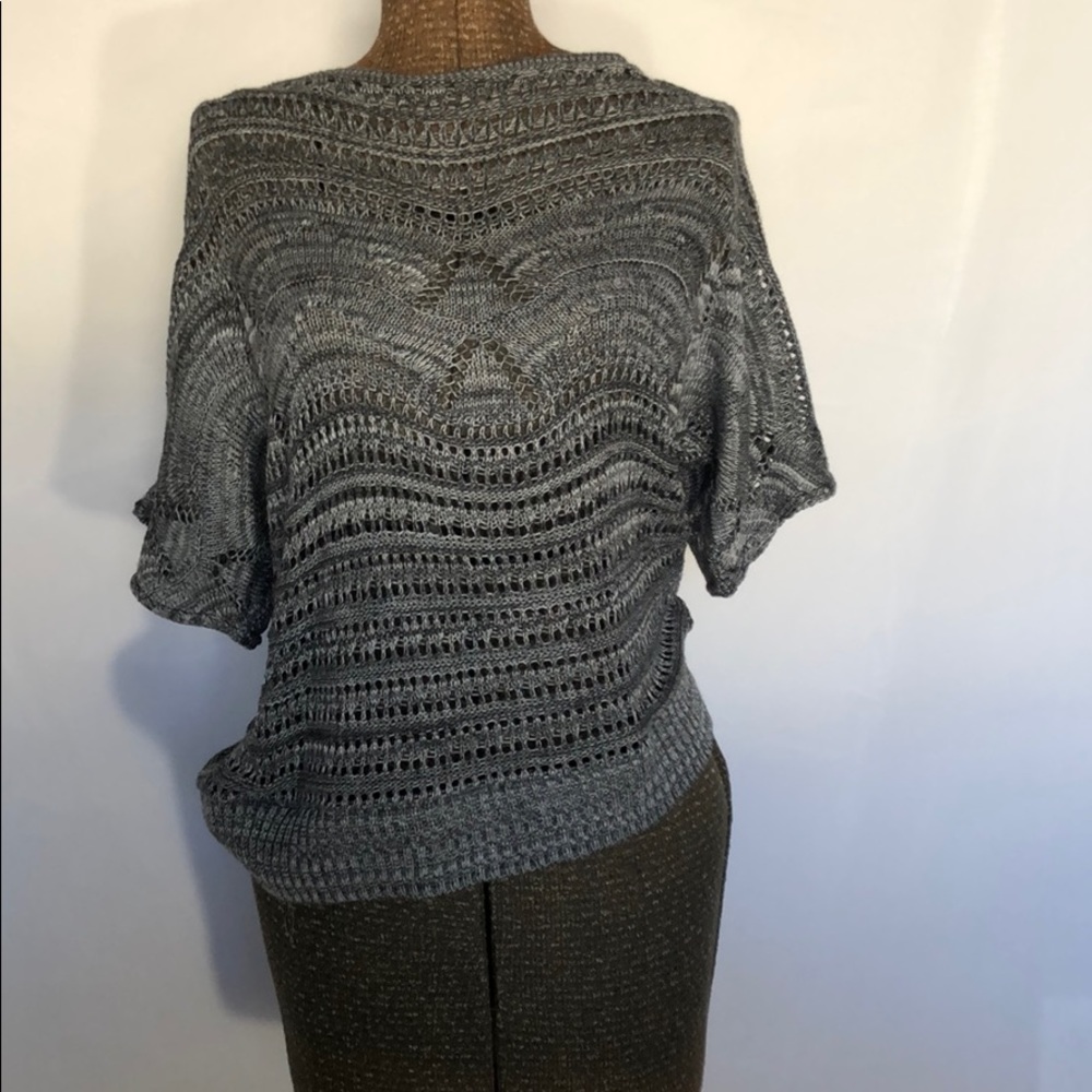 Gray Knit Women's Sweater